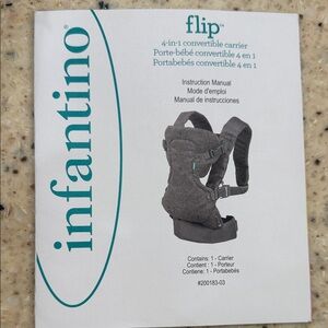 Infantino Flip Convertible Carrier in Dark Gray